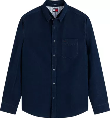 Këmishë me mëngë të gjata për meshkuj Tommy Hilfiger Jeans DM0DM23517, blu e errët [Madhësia: XXL]