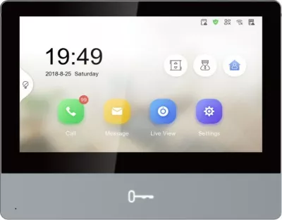 Sistem video interkomi Hikvision DS-KH8350-WTE1, 7 inç, i zi