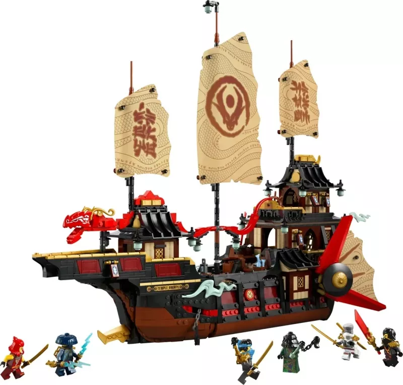 Set LEGO NINJAGO The Temple Bounty 71848 me 6 minifigura