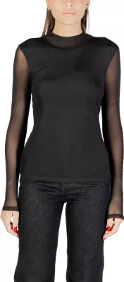 Bluzë Only Onlerica Life Mesh L/S Top JRS 15141298 për femra, e zezë [Madhësia: L]