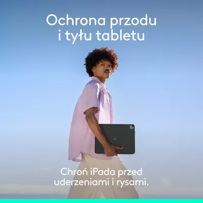 Mbështjellës me tastierë Logitech Flip Folio për iPad Pro & iPad Air 13\" (920-013388), graphite