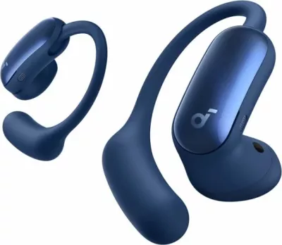 Kufje wireless Anker Soundcore AeroFit 2 Pro A3875G31, Open-Ear + ANC, Hi-Res Audio LDAC, blu