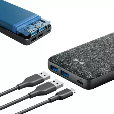 Powerbank Anker PowerCore III Sense 20K, 20000 mAh, Power Delivery, Ngjyrë e zezë