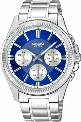 Orë dore për meshkuj CASIO, argjendtë