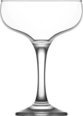 Gotë coupe shampanje LAV Sofia 235 ml, transparente, set 12 copë