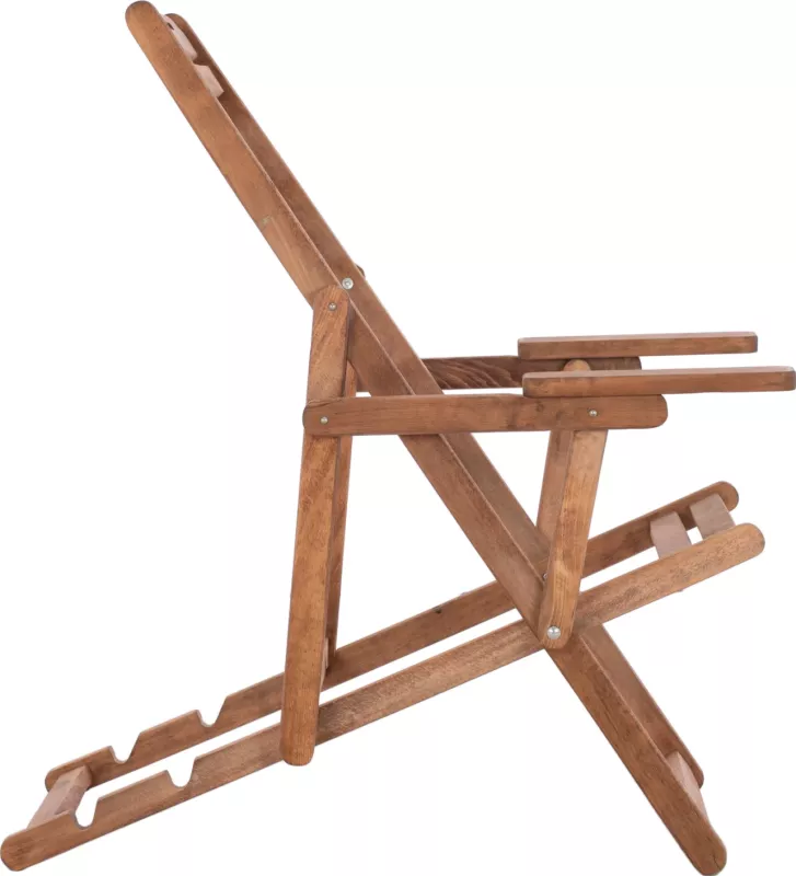 Karrige lounge Limnos me krah, ngjyrë arre, FH5799.01, 62.5x97x105 cm