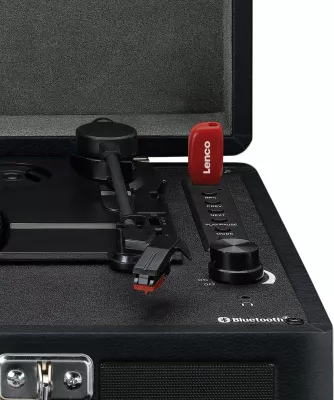 Gramafon Lenco TT-115, Bluetooth, 2 altoparlantë, USB, i zi