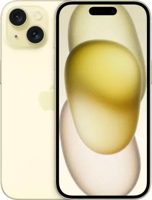 Celular Apple iPhone 15 128GB, i verdhë