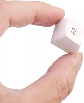 Keycaps Redragon A132 PBT Doubleshot, 150 copë, bardhë-e zezë