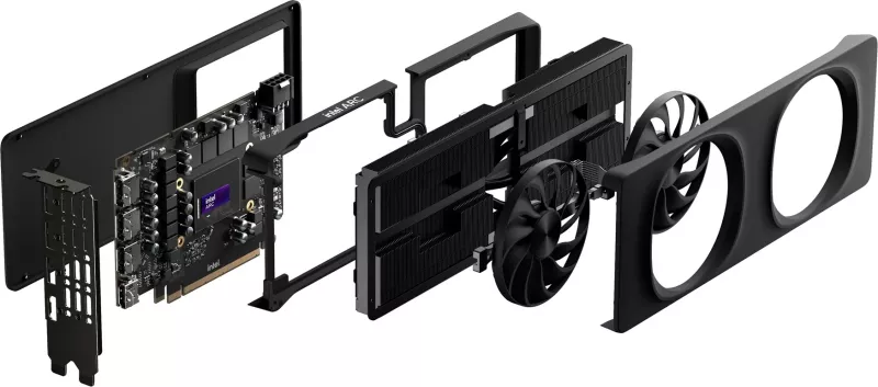 Kartelë grafike Intel Arc B580, 12 GB GDDR6, e zezë
