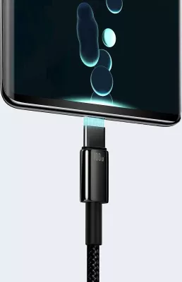 Kabllo USB-A në USB-C Baseus CAWJ000101 2m 100W USB 2.0, e zezë