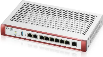 Firewall Zyxel USG FLEX 200H, 5 Gbit/s, 1.2 Gbit/s, 2000 Mbit/s, 58.75 BTU/h, IKEv2, IPSec, SSL, Wired