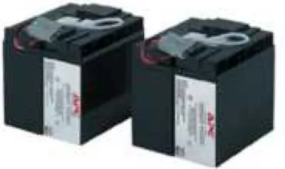 Bateri zëvendësuese UPS, APC, Replacement Battery Cartridge #55 (RBC55), plumb-acid, hot-swap, e montuar me konektorë, e zezë, set