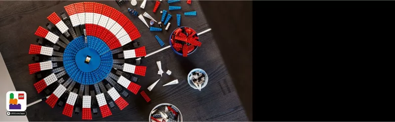 Set ndërtimi LEGO Marvel Super Heroes Captain America's Shield, 3128 pjesë, Multikolor