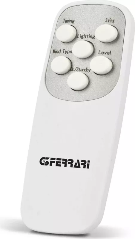 Ventilator pa fletë G3 Ferrari G50051, LCD, 3 shpejtësi, telekomandë, i bardhë