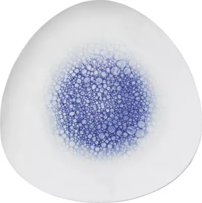 Pjatë trekëndore Fine Dine Serenity 190 mm, set 6 copë, blu
