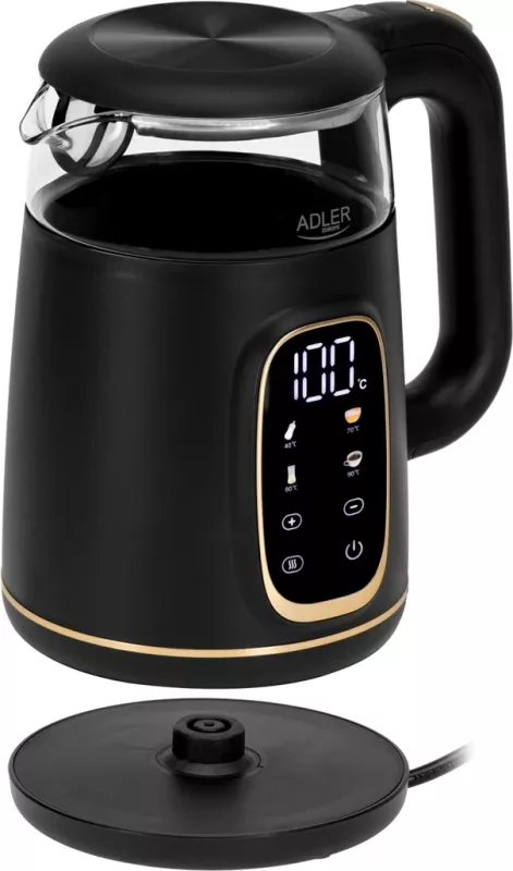 Ibrik elektrik Adler AD 1305bg, 1.7L, LED, Touch, i zi-ari