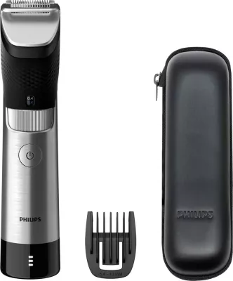 Makinë rroje Philips BT9810/15 për mjekër, me bateri, e zezë