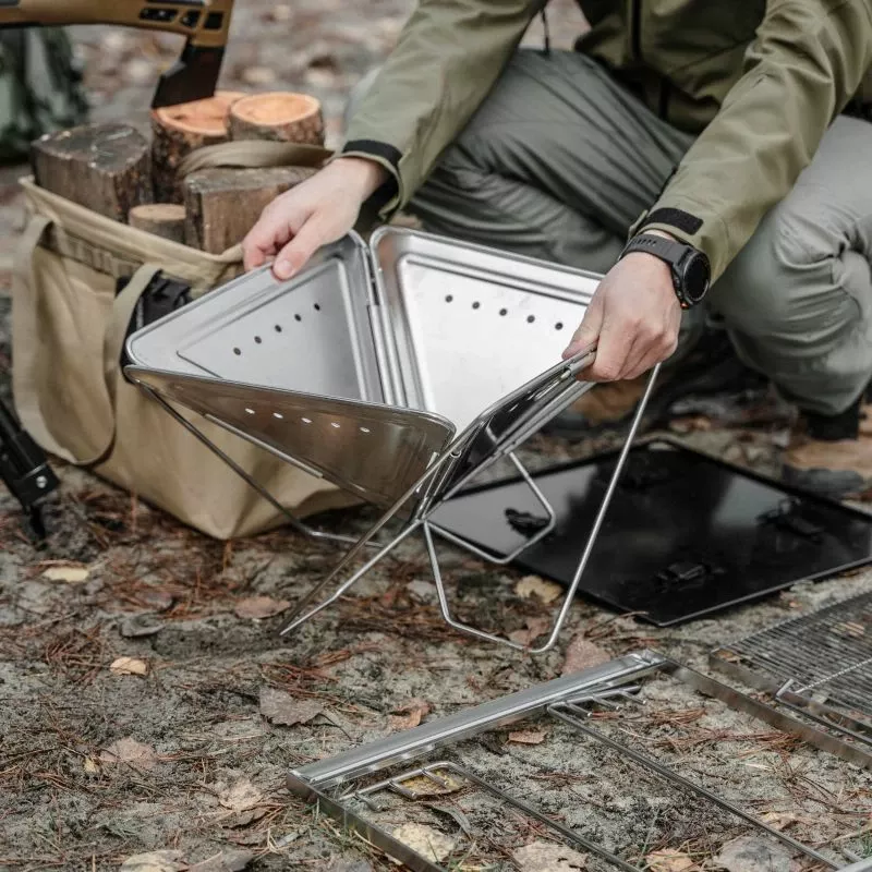 Grill portativ Offlander, gri