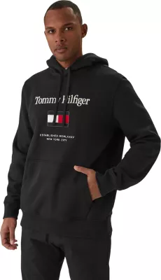 Duks me kapuç Tommy Hilfiger MW0MW42735 për meshkuj, i zi [Madhësia: XXL]