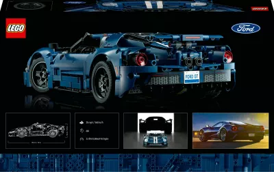 Set ndërtimi LEGO Technic 2022 Ford GT, 1468 pjesë, shumëngjyrësh