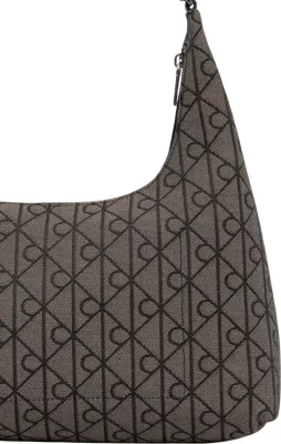 Çantë shpatulle për femra Calvin Klein LV04F3635G, e zezë-bezhë
