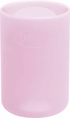 Veshje Silikoni për Shishe Qelqi Dr. Brown’s 120 ml, rozë