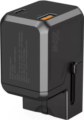 Karikues Choetech PD6038, 1x USB-C, 1x USB-A, i zi