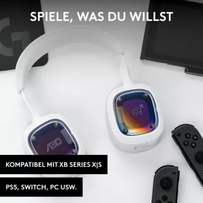 Kufje gaming ASTRO A30, Wired & Wireless, e bardhë
