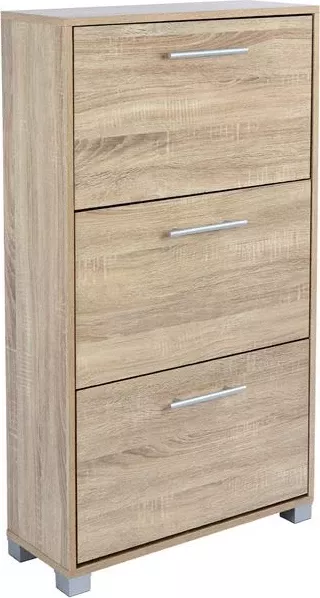 Dollap këpucësh prej druri FH2221.02 Sonama 3 vende 62x24x110