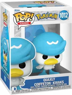 Figurinë vinili Funko POP! Pokémon Quaxly, e kaltër/bardhë