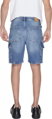 Shorce bermuda për meshkuj Antony Morato ADAM MMDS00078-FA750475, blu denim [Madhësia: W30]