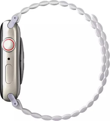 Rrip silikoni për Apple Watch UNIQ Revix, 42/44/45/49mm, dyngjyrësh vjollcë-e bardhë