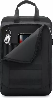 Mbështjellës Tech-Protect Rough për Apple AirTag me unazë, Zi