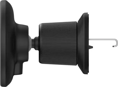 Mbajtës magnetik Baseus CW01 për iPhone, karikues wireless 15W, për grilë ventilimi, i zi