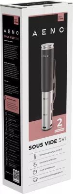 Aparat sous vide AENO SV1 1200W, 4 programe automatike, ekran LCD me prekje, IPX7, zi/argjend