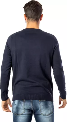 Xhemper për meshkuj Jack & Jones JJEBASIC Knit Crew Neck 12137190, i kaltër i errët [Madhësia: XS]