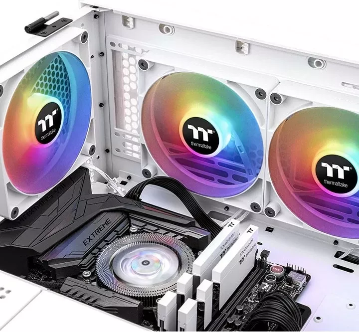 Ventilator Thermaltake TT CT140 ARGB Sync, 500 RPM, 1500 RPM, Bardhë