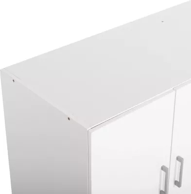 Kabinet i sipërm për dollap me 4 dyer, FH352.05, melaminë, ngjyrë e bardhë, 120,5x41,5x60,5Hcm
