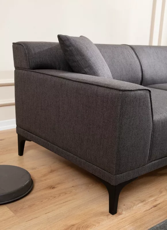 Këndare Petra R, ngjyrë antracit, Atelier del Sofa