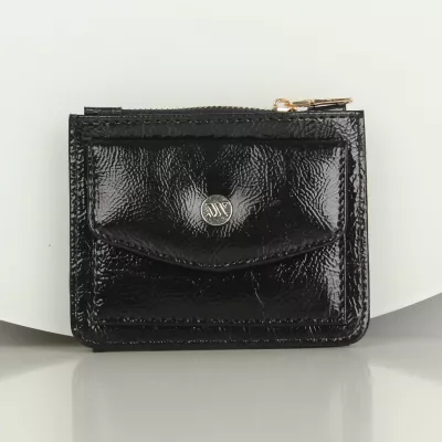 Portofol prej lëkure, ngjyrë e zezë, Zoozie Bags, 1241