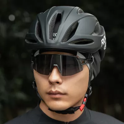 Kapelë çiklizmi dimërore Rockbros M016, windproof, fleece, 54-61 cm, e zezë