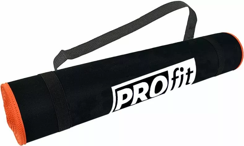 Tapet për ushtrime PROfit, uniseks, i zi/portokalli
