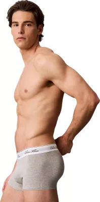 Të brendshme për meshkuj Calvin Klein Underwear Low Rise Trunk 3PK LV00NB4607, të zeza - gri [Madhësia: M]
