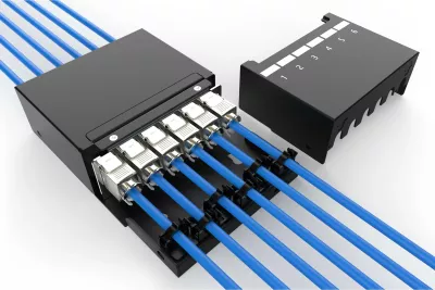 Kuti konsolidimi rrjeti Digitus, 6 Keystone, menaxhim kabllosh, e zezë, çelik