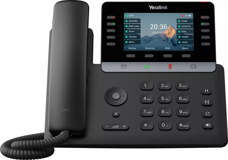 Telefon VoIP Yealink SIP-T74W, Wi‑Fi, Bluetooth 5.0, ekran 4.3", Gigabit, PoE, i zi