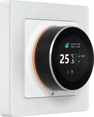 Termostat i mençur Wi‑Fi Avatto WT20R-EH-16A-W-WiFi, për ngrohje në dysheme elektrike, 16A, Tuya Smart Life, i bardhë