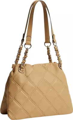 Çantë tote për femra Tommy Hilfiger TH Feminine Mini Tote AW0AW18716, ngjyrë baltë
