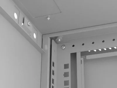 Kasë rack LANBERG 19" 9U, varëse, xham përpara, 540x350, ngjyrë hiri
