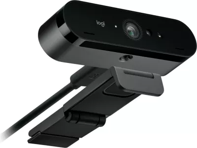 Webcam Logitech BRIO 4K, USB, 13MP, e zezë
